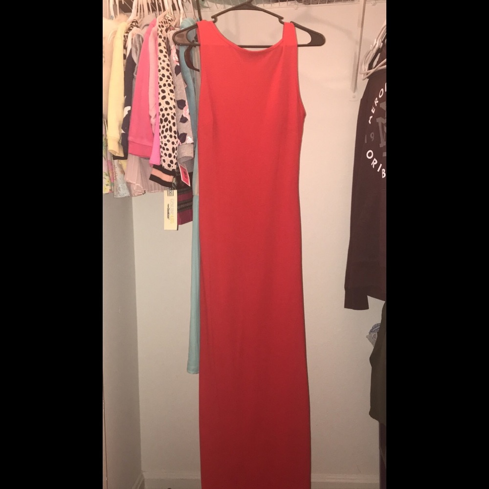Red summer dress